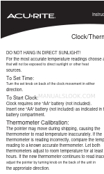 ACU-RITE Atomic Clock Manuale di istruzioni