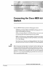 Cisco Cisco mds 9216 - fabric switch 연결 매뉴얼