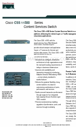 Cisco CSS11501 - 100Mbps Ethernet Load Balancing Device Scheda tecnica