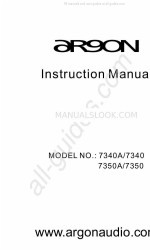 argon audio 7350 Manual de instrucciones