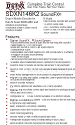 Digitrax SoundFX SDXN146K2 매뉴얼