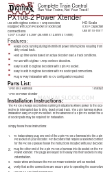 Digitrax PX108-2 Power Xtender Installation Instructions Manual