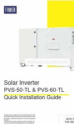 Fimer PVS-60-TL Quick Installation Manual