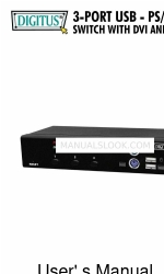 Digitus 3-port usb - PS/2 KVM Switches with DVI and audio User Manual