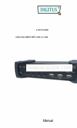 Digitus 4-Port Desktop USB KVM Switch with USB 2.0 Hub Manual