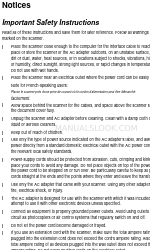 Epson 1660 - Perfection Photo Important Safety Instructions