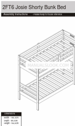 Argos 2FT6 Josie Shorty Bunk Bed 436/6733 Assembly Instructions Manual