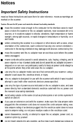 Epson 3490 - Perfection Photo Scanner Important Safety Instructions