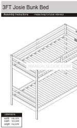 Argos 3FT Josie 434/7972 Manual de instruções de montagem