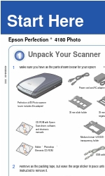 Epson 4180 - Perfection Photo Buradan Başlayın Kılavuzu