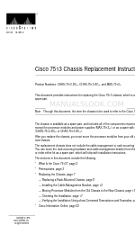 Cisco 7513 Series Manuel d'instructions de remplacement