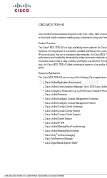 Cisco 7835-H2 - Media Convergence Server Lembar data