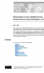Cisco AS5200 - Universal Access Server Catatan Rilis