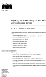 Cisco AS5200-PWR-AC Manual de substituição