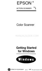 Epson ActionScanner II Começar a trabalhar