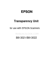 Epson B813021 Kullanıcı Kılavuzu