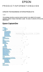 Epson CaptureOne 製品情報マニュアル