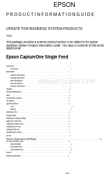 Epson CaptureOne TM-S1000 Product Information Manual