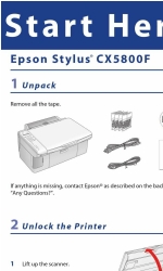 Epson CX5800F - Stylus Color Inkjet Manual Iniciar aqui