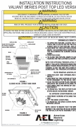 Acuity AEL VALIANT Series Instructions d'installation