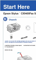 Epson CX9400Fax - Stylus Color Inkjet Buradan Başlayın Kılavuzu