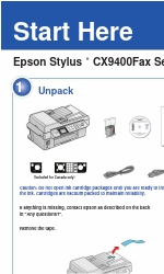 Epson CX9400Fax - Stylus Color Inkjet Buradan Başlayın Kılavuzu