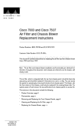 Cisco Nexus 7000 Series Replacement Instructions Manual