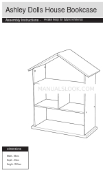 Argos Ashley Dolls House Bookcase Manual de instruções de montagem