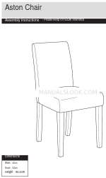 Argos Aston Chair Інструкція з монтажу