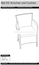 Argos Bali KD Armchair and Cushion Manual de instrucciones de montaje