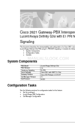 Cisco 2621 Podręcznik użytkownika