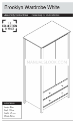 Argos Brooklyn Wardrobe White 8106951 Instrukcja montażu