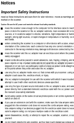 Epson J231C Important Safety Instructions