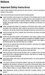 Epson J251A Important Safety Instructions