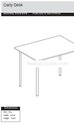 Argos Carly Desk 617-2578 Instructions de montage