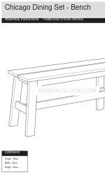 Argos Chicago Dining Set Bench Montageanleitung Handbuch