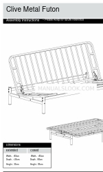 Argos Clive Metal Futon 758/7502 Montageanleitung Handbuch