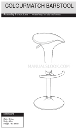 Argos COLOURMATCH BARSTOOL 600/6060 Инструкции по сборке