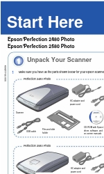 Epson Perfection 2580 Photo Quick Start Manual