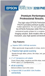 Epson Perfection 3200 Photo Opuscolo e specifiche