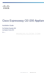 Cisco Expressway CE1200 Instrukcja instalacji