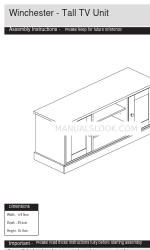 Argos Habitat Winchester Tall TV Unit 414/7990 Montageanleitung Handbuch