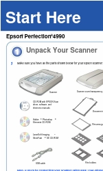 Epson Perfection 4990 Schnellstart-Handbuch