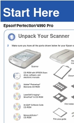 Epson Perfection 4990 Start Here Handbuch