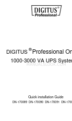 Digitus professional DN-170089 빠른 설치 매뉴얼