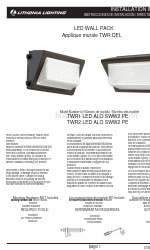 Acuity Brands Lithonia Lighting TWR1 LED ALO SWW2 PE Panduan Petunjuk Instalasi