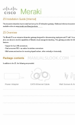 Cisco Meraki Z3 Manual de instalación