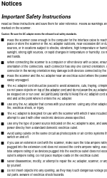 Epson Perfection V350 Series Important Safety Instructions