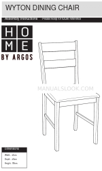 Argos HOME WYTON DINING CHAIR 619/4240 Инструкция по сборке Руководство