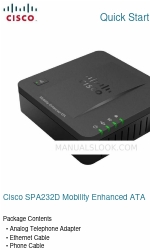 Cisco SPA232D 빠른 시작 매뉴얼